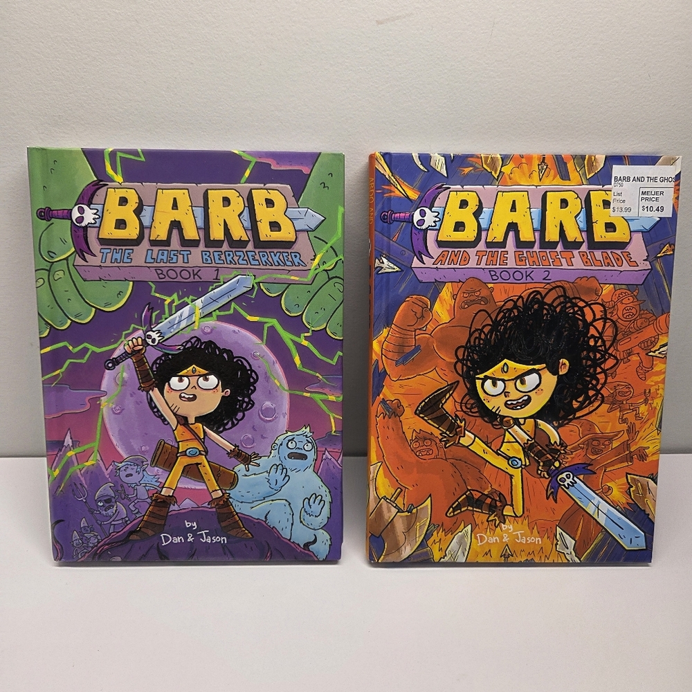Barb The Last Berzerker & Barb And The Ghost Blade Hardcover Graphic Novels Lot